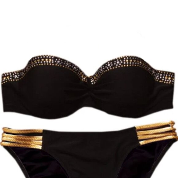 Brand New Victoria’s Secret metallic bandeau strapless bikini top - Picture 12 of 12